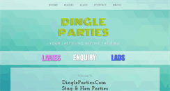 Desktop Screenshot of dingleparties.com