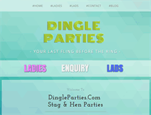 Tablet Screenshot of dingleparties.com